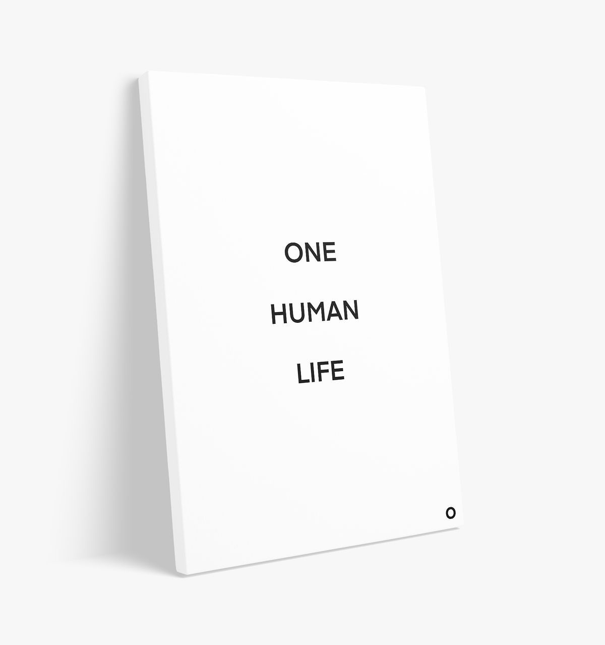 Cost of - Canvas - One Human Life - White - Image 2