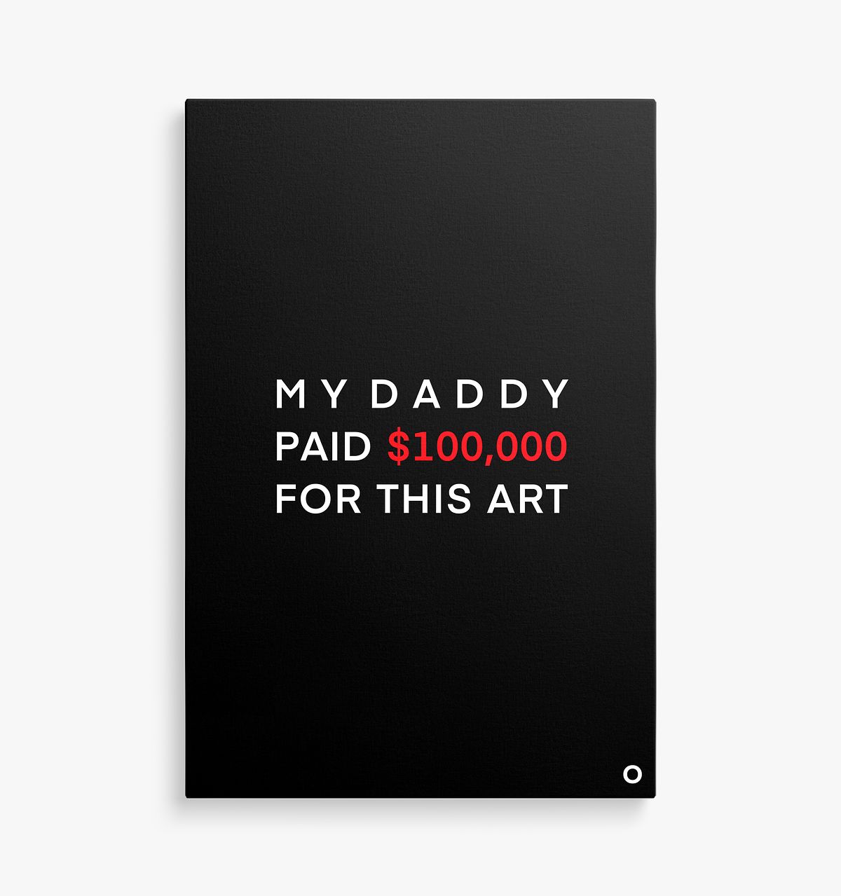 Paid for by - Canvas - Daddy - Black