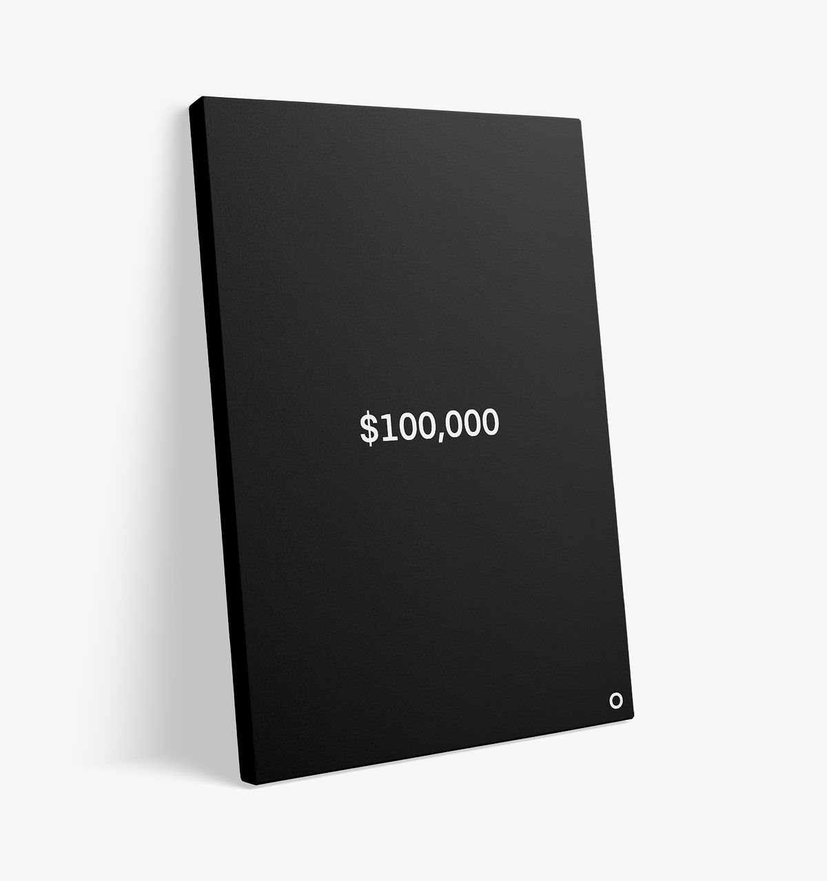 Price Up Front - Canvas - $100,000 - Black - Image 3