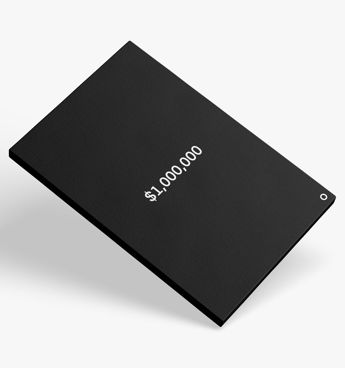 Price Up Front - Canvas - $1,000,000 - Black - Image 3